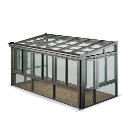 China Excellent House Garden Solarium Villa Balcony Tempered Glass Insulation Shading Solarium Aluminum Shading Room for sale