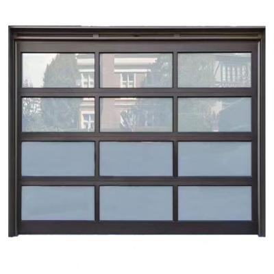 China Modern perspective door exhibition hall aluminum alloy sliding door villa fin garage customization accordion glass folding door for sale