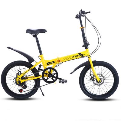 China Popular Hot Selling Double Speed ​​Variable China Disc Brake Adult Bicycle Carbon 20 Inch Folding Bike for sale