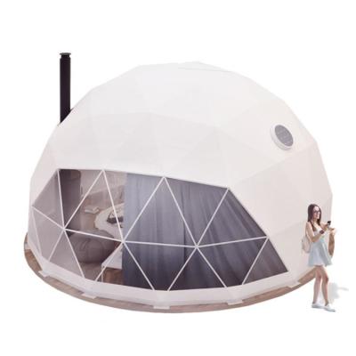 China JSH-02 Manufacturer Outdoor Glamping Luxury Diagonal Tying Type Custom Hotel Living Transparent Star Geodesic Dome Resort Tent for sale