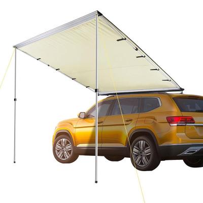 China Diagonal Tether Type Self-driving Outdoor Camping Travel Equipment Car Side Awning Canopy Tent for sale