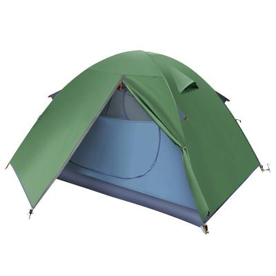 China Portable OEM Customized Portable Anti-tear Polyester Taffeta Double Layer Waterproof Outdoor Camping Tent for sale