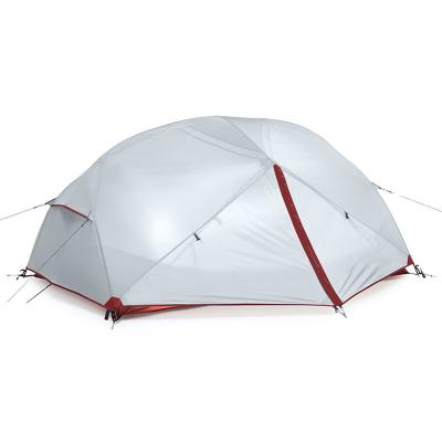 China Portable OEM Customized Portable Anti-tear White Polyester Double Layer Waterproof Outdoor Camping Tent for sale