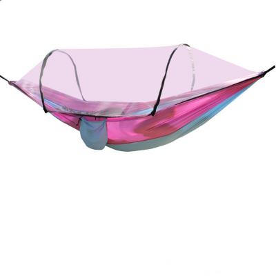 China Lightweight/Durable/Portable Nylon Mesh Load-Bearing 300kg Combination Color Camping Mosquito Net Stand Hammock With Canopy for sale