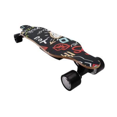 China Hot Selling Custom Skateboard Durable/Portable 350W*2 15 Kilometer Electric Skateboard 7 Layers Maple Mini Long Board Electric Skateboard for sale