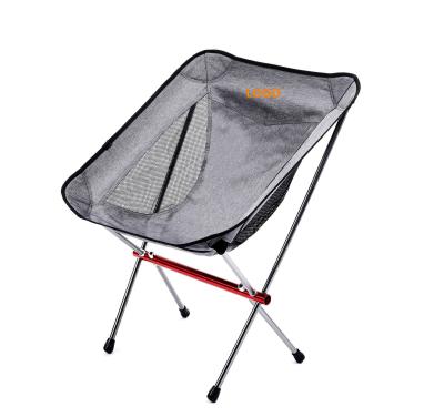 China Baby Black Gray Portable Moon Outdoor Camping Easy-Carry Easy Folding Chair for sale