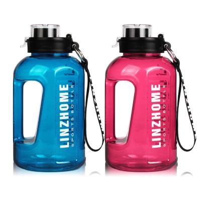 China Viable Free Reusable High Quality Plastic Sports Water Bottle With Time Marker Bpa Water Bottle With Time Marker for sale