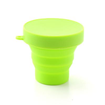 China Solid Color Viable Water Gargle Collapsible Cup Drinkware Machines Coffee Mug For Travel Tea Glass Silicone Mugs Outdoor Travel for sale