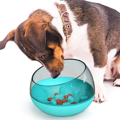 China 2021 Viable New Best-Selling Pet Supplies Anti-Clogging Slow Stop Food Tumbler Food Dog Bowl for sale