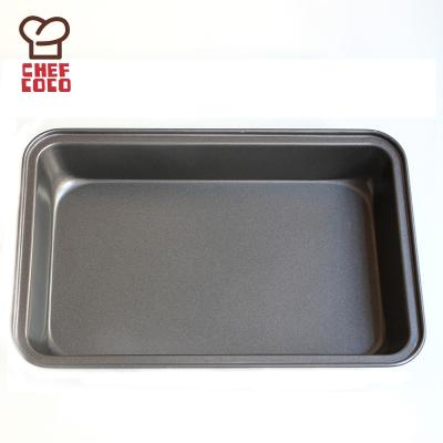 China Sustainable Non-Stick Carbon Steel Baking Pan Deep Dish Oven Baking Rectangular Cake Mold for sale