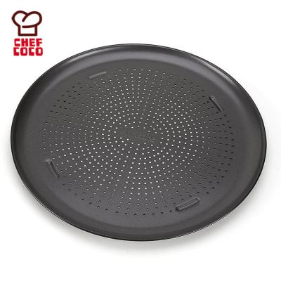 China Viable Heat Resistant Perforated Non-Stick Round Mold Baking Pan for Pie Making for sale