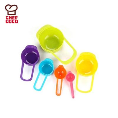 China Professional plastic measuring cups assorted viable colors and measuring cups for sale