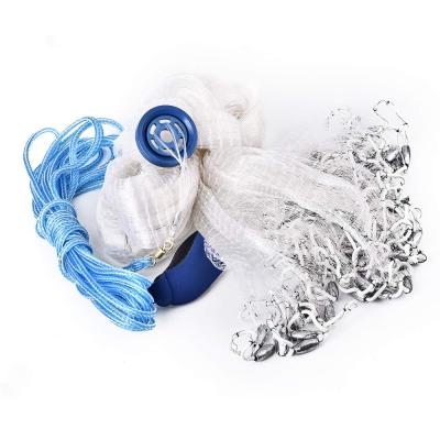 China PA And Platinum Stainless Steel Factory Wholesale Portable Mesh Fishing Netting Hand Throwing Net Directly for sale