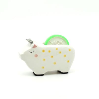 China Europe Strip Ceramic Hand Painted Dispenser - Pig for sale