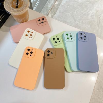 China Anti-drop For iPhone 13 Series Right Edge Full Camera Silicone TPU 2.0MM Shockproof Mobile Phone Case for sale