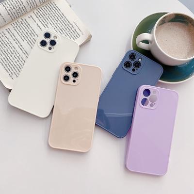 China Matte Phone Case For iPhone 12 Exquisite Soft Silicone Color TPU Back Cover Rubber Custom Case For iPhone 11 12 Pro Max for sale