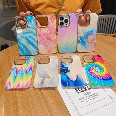 China new Anti-fall designer Luxury Colorful IMD marble cell phone case for Iphone 13 12 11 pro XS max XR XSMAX for sale