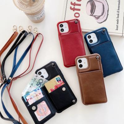 China Luxury Promotion Phone Case Purse For iPhone Xs xr Leather Phone Case With Square Map Cross - Body Phone Case For iPhone 12 Max Pro for sale