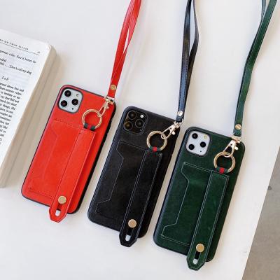 China Multifunctional Anti-fall Long Strap Detachable Lanyard Crossbody Credit Card Wallet Necklace Case For iPhone Xs 11 Pro Max for sale