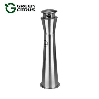 China Sustainable Free Standing Ashtray Holder Trash Can With Non-slip Base Outdoor Ashtray Holder Lift for sale