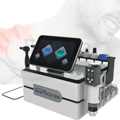 China Hot Selling Portable CET RET Pain Relief EMS Shockwave Tecar Therapy Equipment Shockwave Device 20/40/60 mm for sale