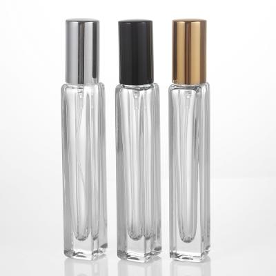 China Mini Clear 10ml Cosmetic Empty Atomizer Mist Vial Sample Spray Glass Perfume Bottle for sale