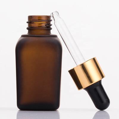 China Cosmetic Customized Deep Treatment Cosmetic Use Amber Essential Oil 30ml Dropper Bottle for sale