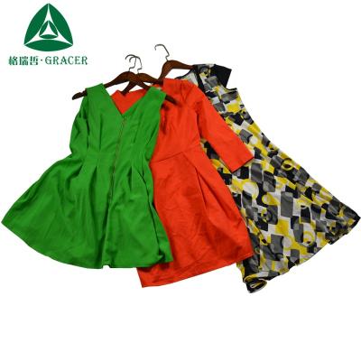 China Package Clothing Ladies Cotton Occasion Dress Used Clothing New York Wholesale for sale