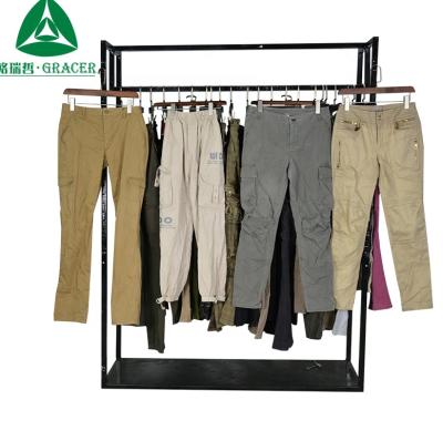 China Package Used Mixed Used Clothing Cargo Long Pants Adult Bales For Sale In Ghana for sale