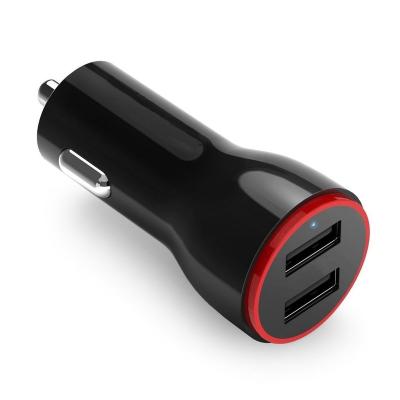 China Mobile Phone Private Mode Dual USB Smart Car Charger 2.4A Dual USB Car Charger 2.4A Dual Port USB Car Charger for sale