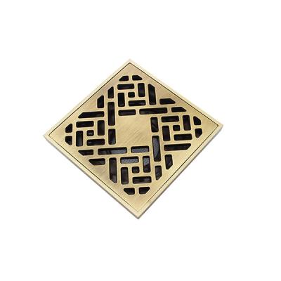 China Modern 20138 chrome plated brass floor drain size 100x100mm for sale