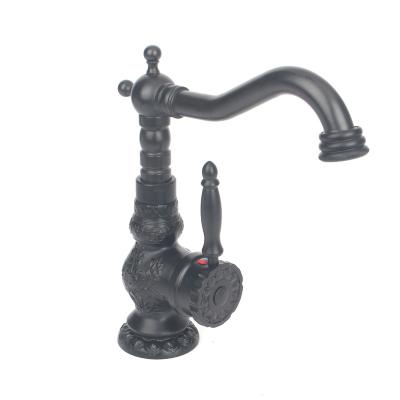 China Metered Faucets High Quality Matte Black Chrome Washroom Basin Mixer Taps  Bathroom Luxury Basin Faucets for sale