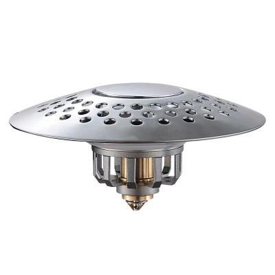 China Modern 110mm 4.3inch Exclusive sales Hot sell Amazon sink plug strainer drain for hair catcher Pop-up Sink Drain With a net for sale