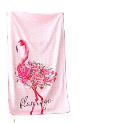 China Disposable Custom Large Beach Towel Super Absorbent Beach Towel Rose Perfect Printing Towel Pink Bath Towel for sale