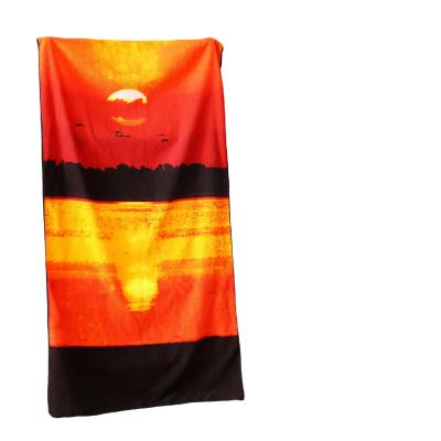 China 2020 Wholesale Hot Sale Compressed Round Microfiber Beach Towel Jamaica Beach Towel for sale