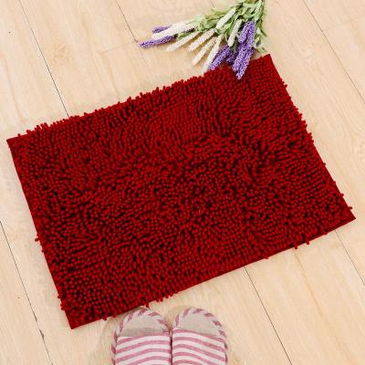 China Chenille Sustainable New 2021 Non Slip Chenille Rug Bath Mat Factory Hot Soft Customized for sale