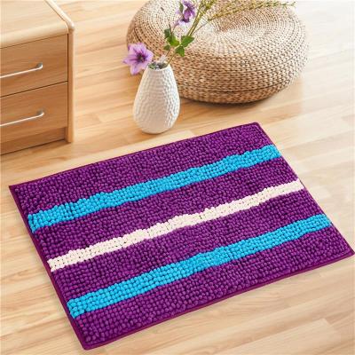 China China Factory Non Slip Anti Slip Bathroom Custom Chenille Rugs for sale