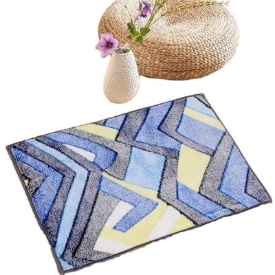 China China Factory New Anti-slip Design Super Absorbent Bathroom Flannel Door Mat for sale