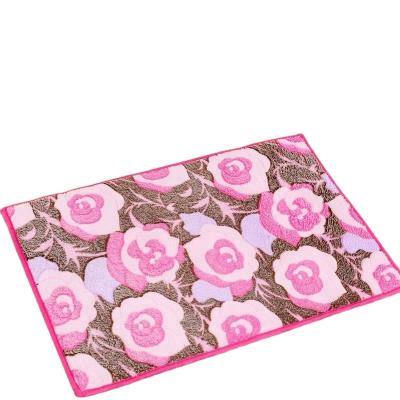 China Factory Direct Sale Hot Slip Door Anti Slip Door Mat Polyester Flannel Mat for sale