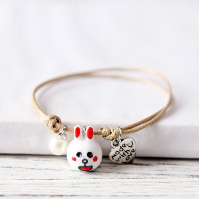 China Popular Literature Little Girls Women Bracelet Lovers Cartoon Lady Generic Cute Cool Ceramic Bracelets Fashionable Send Girlfriends Jewelry for sale