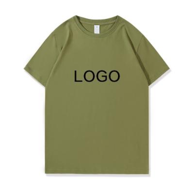 China Anti-Wrinkle 220g Cotton Shorts Heavy Sleeve T-Shirt For Men And Women In Solid Color Fashionable Brand Loose Half Sleeve T-shirt for sale