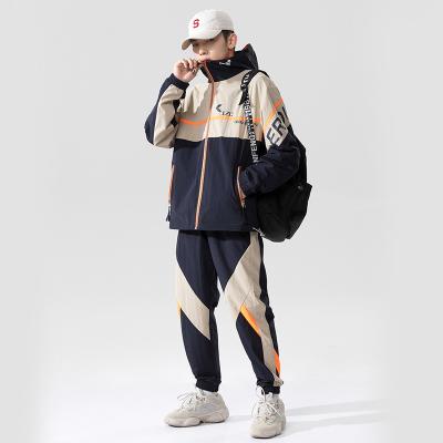 China Male casual sports suit men's spring autumn leisure new popular equipment logo color suit for sale