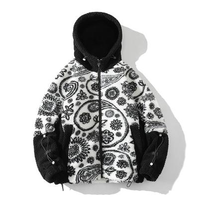 China Regular Cheap Made In China Lamb Coat For Men Embroidered Decoration Winter Windproof Jacket for sale