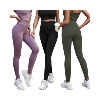 China Breathable Naked Yoga Pants Women's Tight Stretch High-Waisted Hip - Running Exercise Lifting Pants for sale