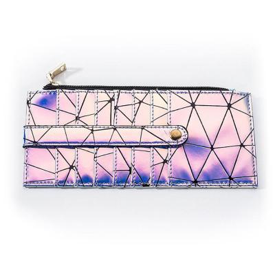 China 100% Free Shipping Eco-friendly Hologram Laser Women Even Clutch Purse Mirror Screens Laser Card Holder for sale