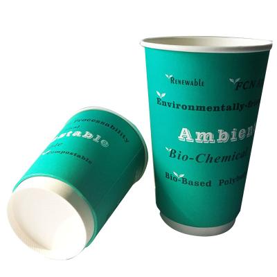 China Disposable Eco Friendly Stocked Biodegradable Custom Design 7oz Paper Cup Disposable Coffee Cups for sale