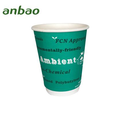 China Disposable Eco-friendly Biodegradable Stocked Disposable Printing Coffee Cups for sale