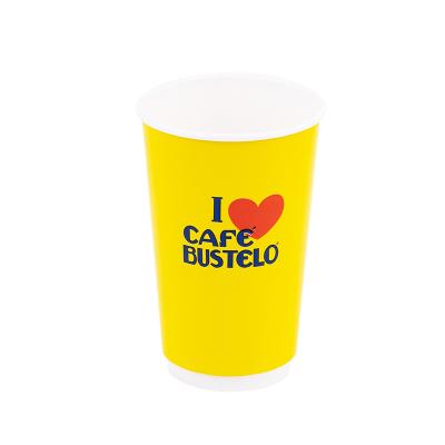 China Eco Disposable Compostable Biodegradable Custom Printing Disposable Coffee Paper Cup With Paper Lids for sale