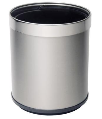 China Metal Viable Open Top Trash Can, Small Office Waste Bin, Modern Home Decor, Round Shape for sale