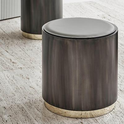 China Modern luxury stainless steel coffee tables set modern round side table living room furniture for sale